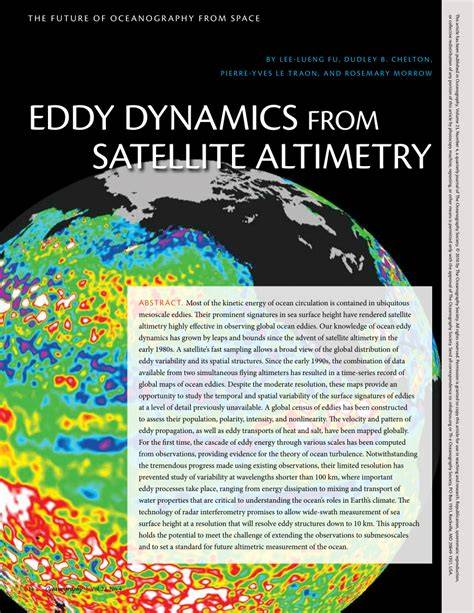Eddy Dynamics from Satellite Altimetry | Oceanography - raincitystudios.com