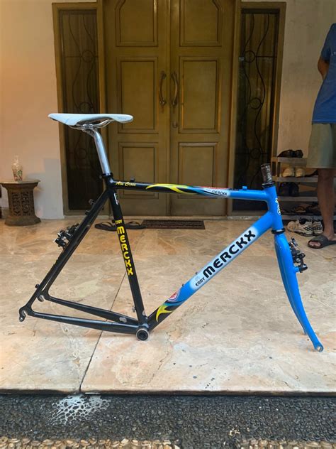 EDDY MERCKX - FRAME & FORKS 1980s - 56CM CTC …