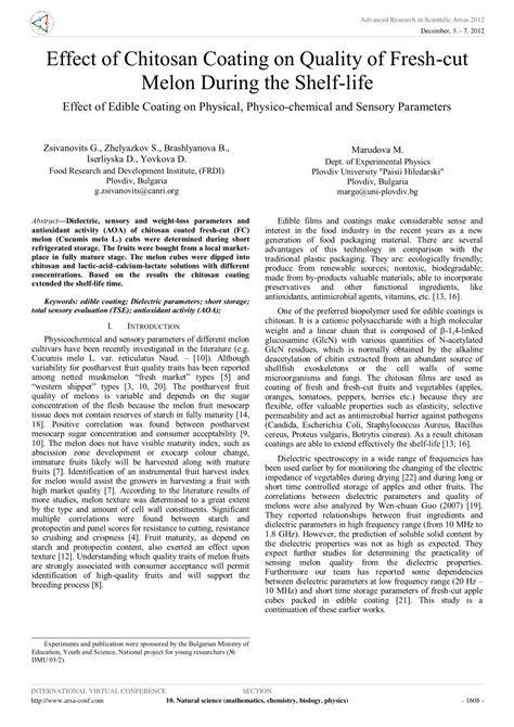 Edible chitosan in preserving the quality and shelf life of fresh-cut ... - raincitystudios.com