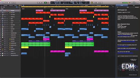 EDM Logic Pro X Template Vol.6