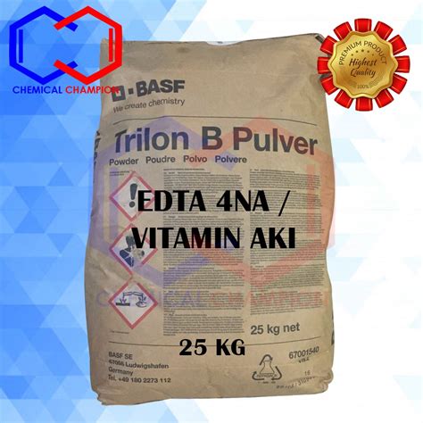 EDTA Teknis / EDTA-4Na / Vitamin Aki / BASF : TRILON-B