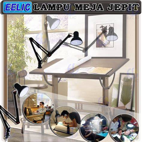 EELIC Lampu Meja - Belajar Kerja Duduk Jepit - LS811 - Baca Arsitek R - raincitystudios.com