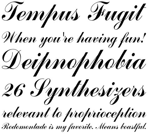 EF Commercial Script Regular Fonts