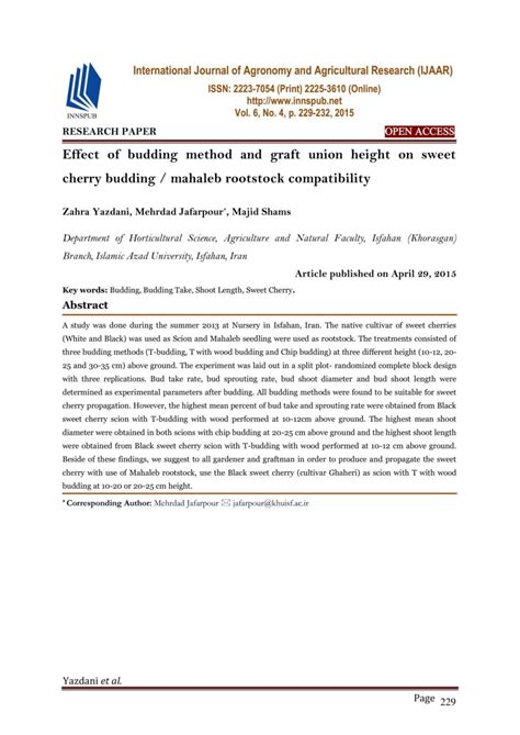 Effect of budding method and graft union height on sweet - raincitystudios.com