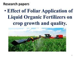 Effect of Foliar Application of Liquid Organic Fertilizers … - raincitystudios.com