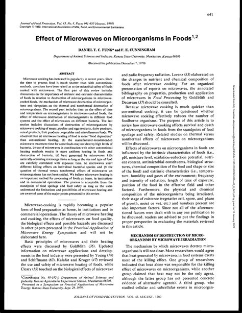 Effect of Microwaves on Food Microorganisms - Springer - wintechmobiles.com