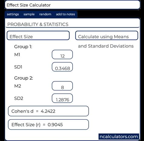 Effect Size Calculator - York University - wintechmobiles.com