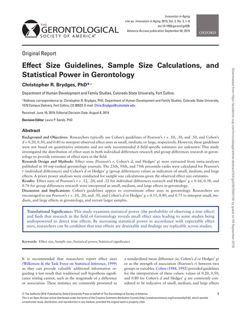 Effect Size Guidelines, Sample Size Calculations, and Statistical Power ... - wintechmobiles.com