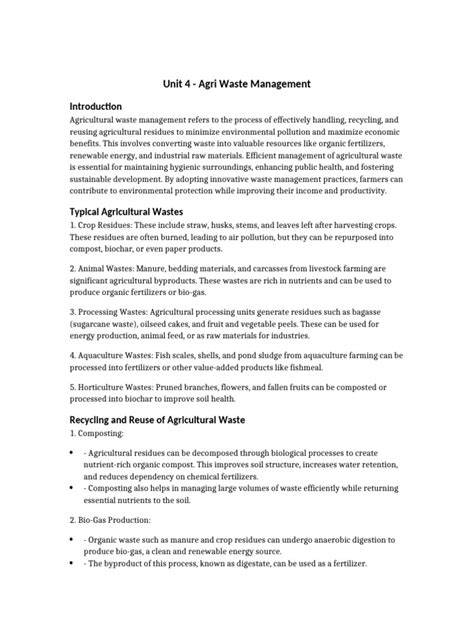 Effective Agri Waste Management: Strategies and Benefits - raincitystudios.com