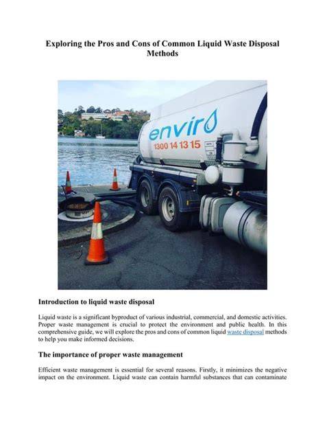 Effective Methods For Liquid Waste Disposal: A Comprehensive Guide - raincitystudios.com