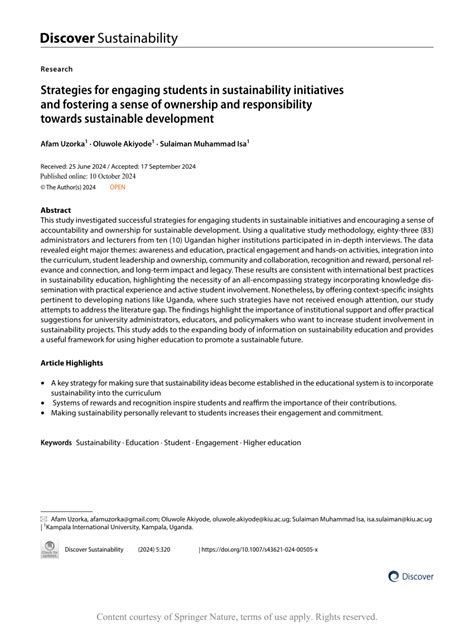 Effective Strategies for Engaging Students in Sustainability Initiatives - raincitystudios.com