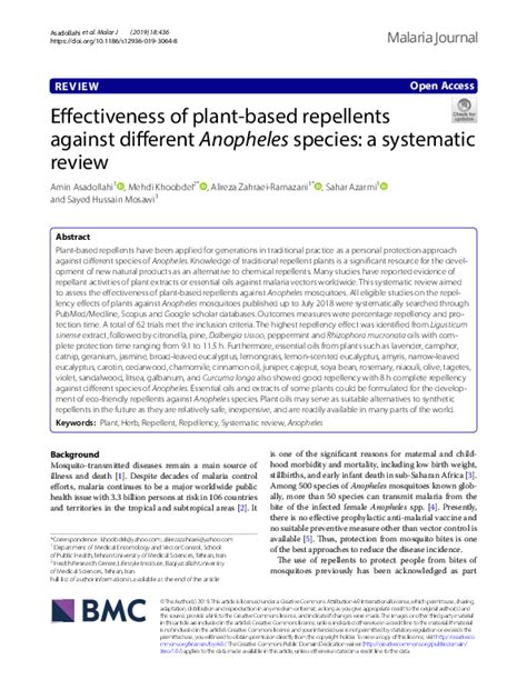 Effectiveness of plant-based repellents against different - raincitystudios.com
