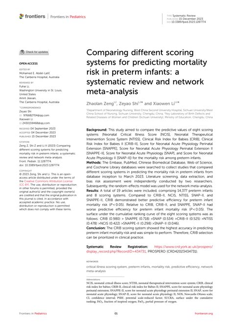 Effectiveness of predictive scoring systems in predicting mortality in ... - coolestguyplanet.net