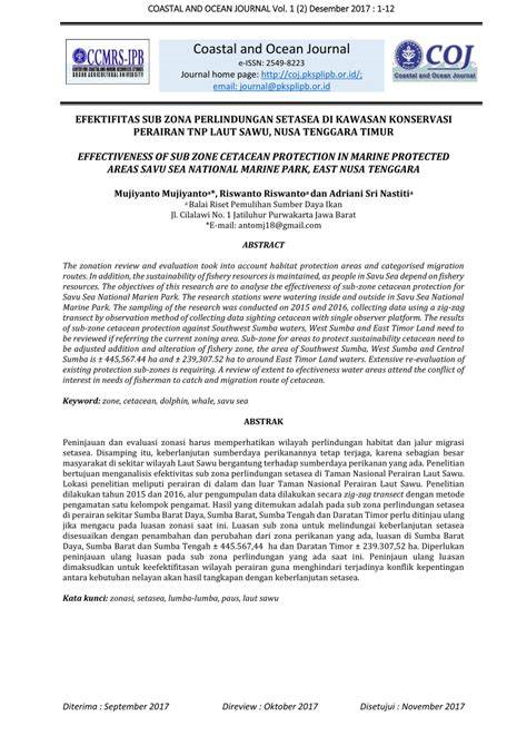 Effectiveness of Sub Zone Cetacean Protection in … - raincitystudios.com