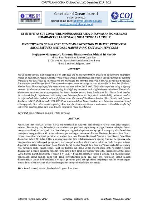 EFFECTIVENESS OF SUB ZONE CETACEAN PROTECTION IN MARINE PROTECTED AREAS ... - raincitystudios.com