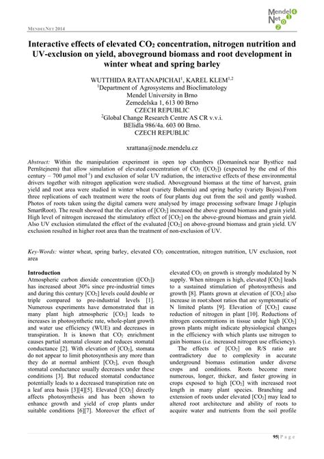 Effects of elevated CO2 concentration and nitrogen supply on biomass ... - wintechmobiles.com