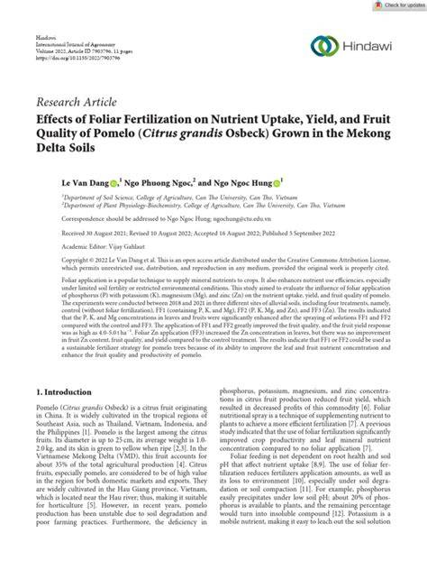 Effects of Foliar Fertilization: a Review of Current … - raincitystudios.com