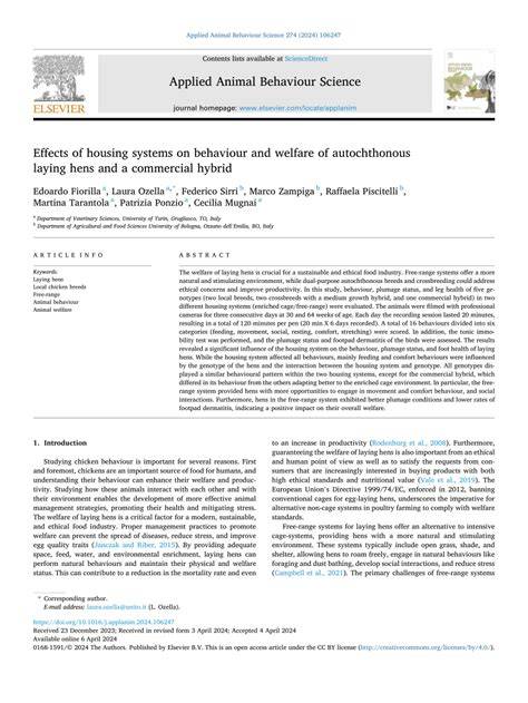 Effects of housing systems on behaviour and welfare of autochthonous ... - raincitystudios.com