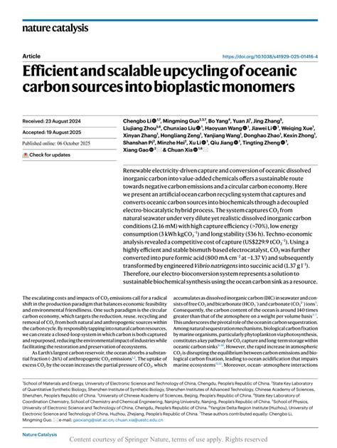 Efficient and scalable upcycling of oceanic carbon sources into ... - raincitystudios.com