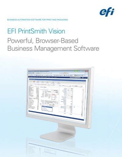 EFI EFI PrintSmith Vision in Software & Workflow