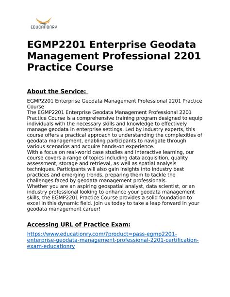 EGMP2201 Prüfungs Guide