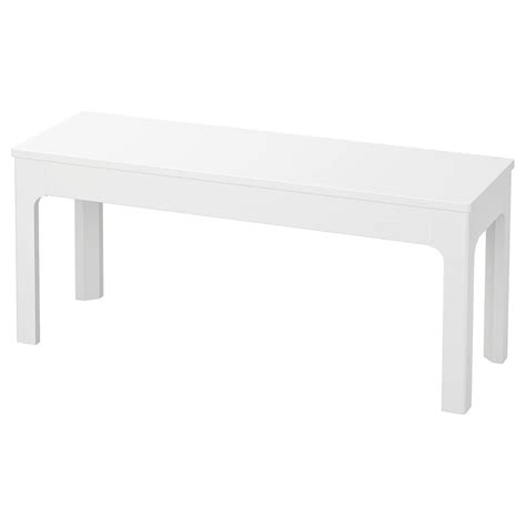 EKEDALEN Banqueta, blanco, 105x36 cm - IKEA Chile