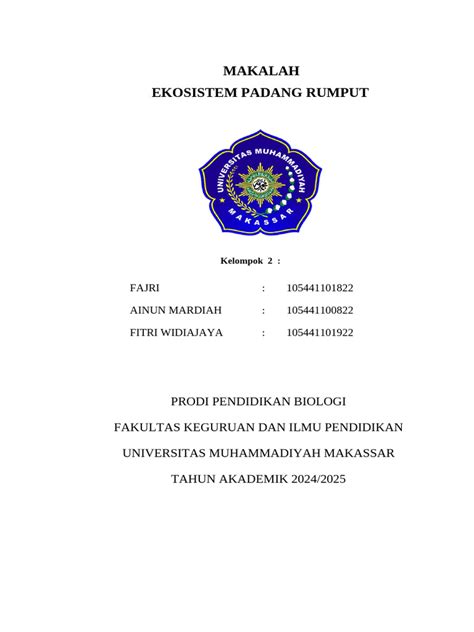 Ekosistem Padang Rumput KLP 2 | PDF - Scribd - raincitystudios.com