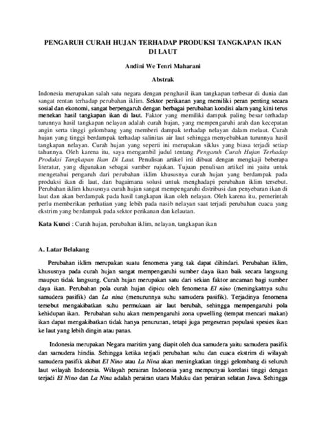 Eksplorasi Peran Curah Hujan dalam Hasil Produksi Ikan di Laut dengan ... - raincitystudios.com