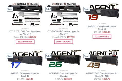 EL JEFE26 Complete Upper for Glock 26 80P Builder