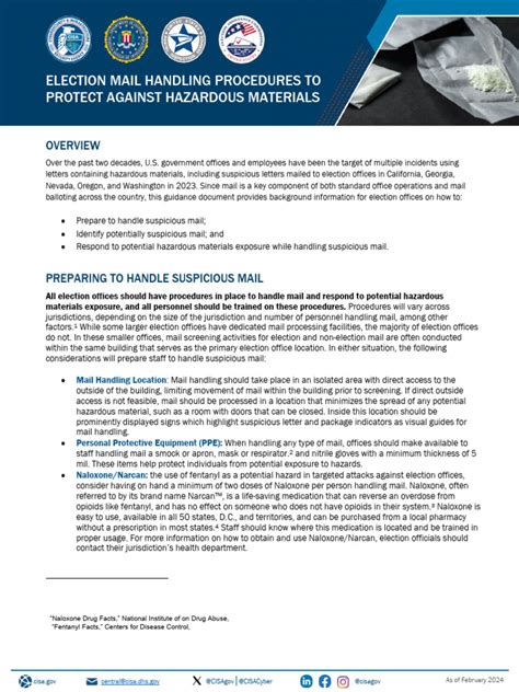 Election Mail Handling Procedures to Protect Against Hazardous Materials - wintechmobiles.com