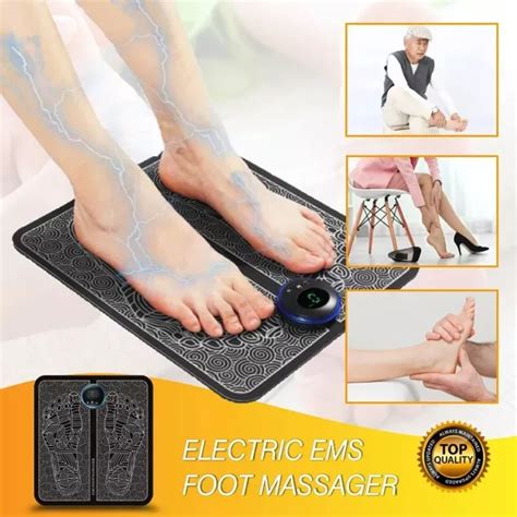 ELECTRIC EMS FOOT Massager Leg Reshaping Pad Feet Muscle …