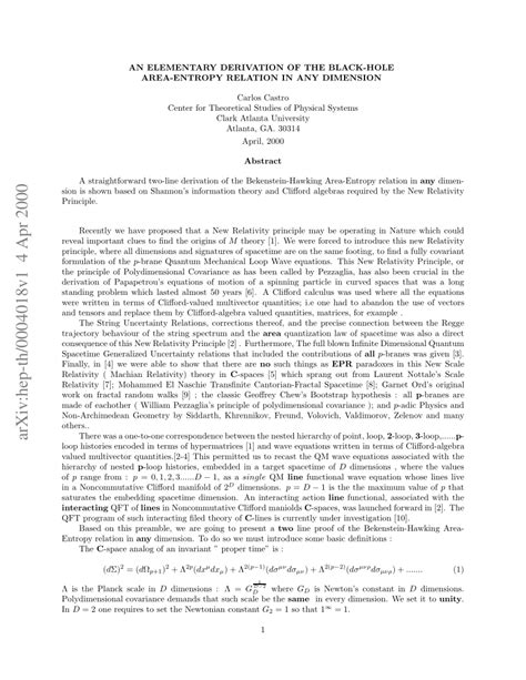 Elementary derivation of Black Hole area-entropy relation - wintechmobiles.com