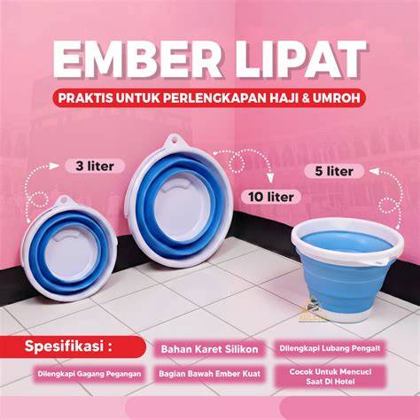 Ember lipat 5L 10L bahan silikon kuat.. praktis. - raincitystudios.com