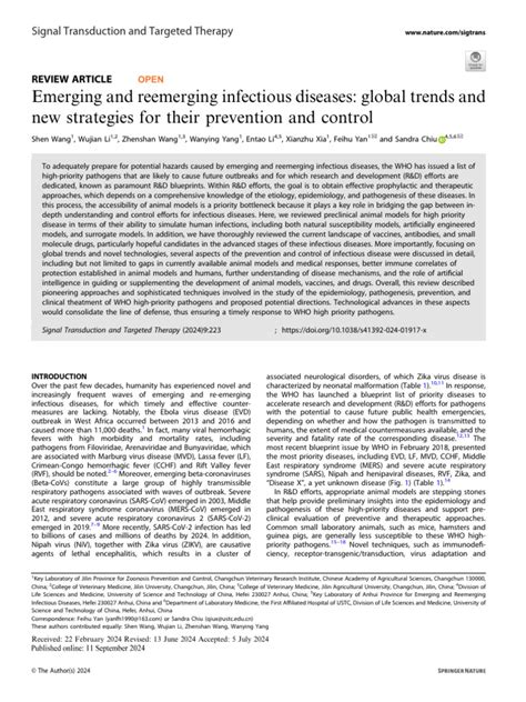 Emerging and reemerging infectious diseases: global trends and new ... - muktibox.com