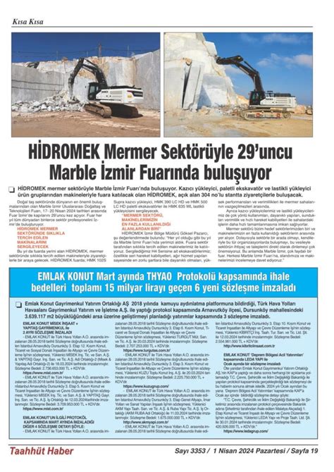 EMLAK KONUT Mart ayında THYAO Protokolü kapsamında ihale .