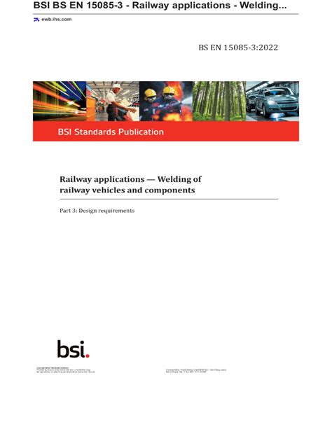 EN 15085 Railway applications – Welding of railway ... - LinkedIn