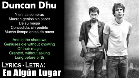 EN ALGÚN LUGAR - Duncan Dhu - LETRAS.COM