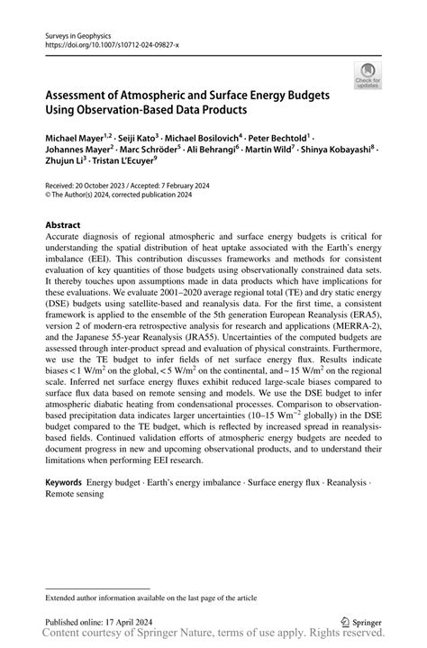 Energy Budgets Workbook: Atmospheric Processes & Climate - wintechmobiles.com