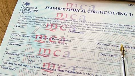 ENG1 Medical Exam MCA Doctors for Seafarer …