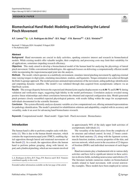 Engineering a biomechanical model: Simulating the impact of non ... - wintechmobiles.com