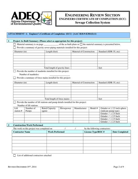 ENGINEERING REVIEW R DISCHARGE A SEWAGE C S