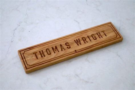 Engraved Wooden Door Name Plates - muktibox.com