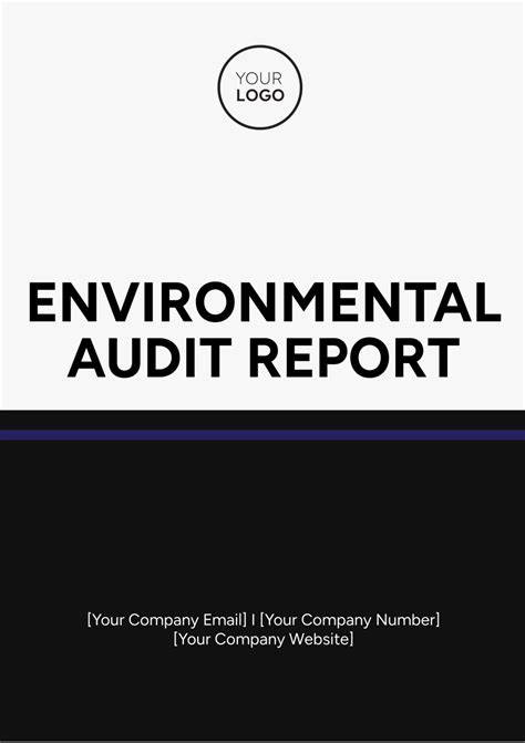 Environmental Audit Report Template: Sample format - raincitystudios.com