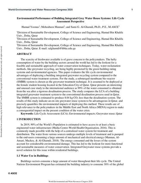 Environmental performance of building integrated grey water reuse ... - raincitystudios.com