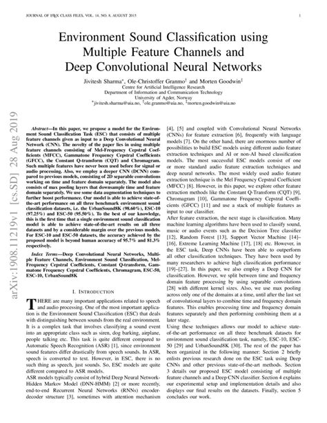 Environmental sound classification using convolution neural networks ... - coolestguyplanet.net