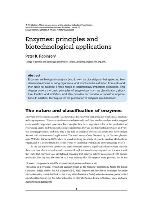 Enzymes: principles and biotechnological applications - wintechmobiles.com