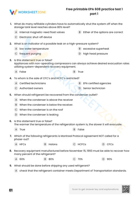 EPA 608 Certification Core Practice Test 2024 Questions and Answers