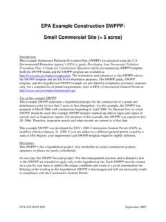 EPA Example Construction SWPPP: Small Commercial …