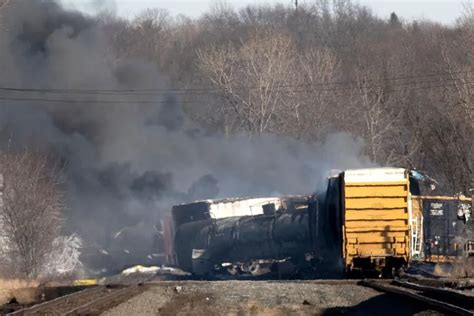EPA begins formal review of vinyl chloride, toxic chemical that burned in Ohio train derailment