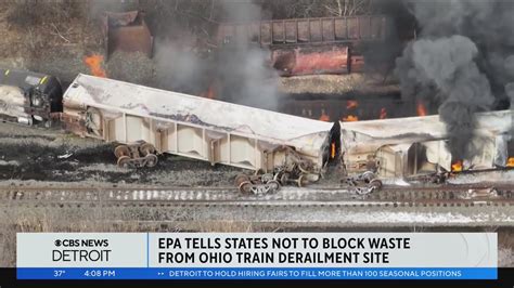 EPA tells states not to block waste from Ohio derailment